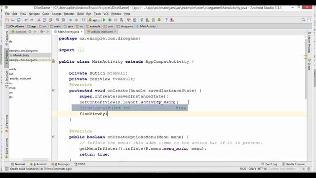 Android Java Programming - Dice rolling game смотреть онлайн