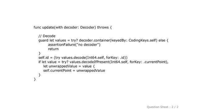 iOS : Is it possible to use a JSONDecoder() outside the init() to update an object's attributes? смотреть онлайн
