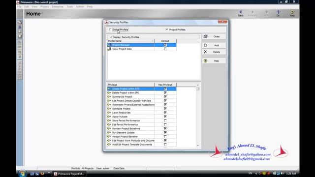Admin : Users & Security Profiles In Primavera P6 смотреть онлайн