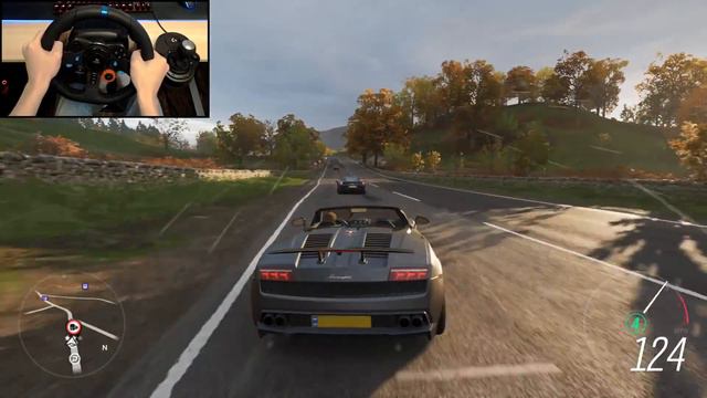LAMBORGHINI GALLARDO - Forza Horizon 4 | Logitech g29 gameplay смотреть онлайн