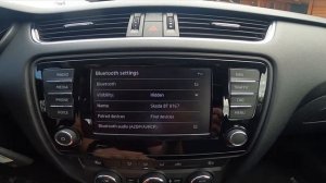 How to Enable or Disable Bluetooth in Car Radio in Skoda Octavia III ( 2013 – 2020 )