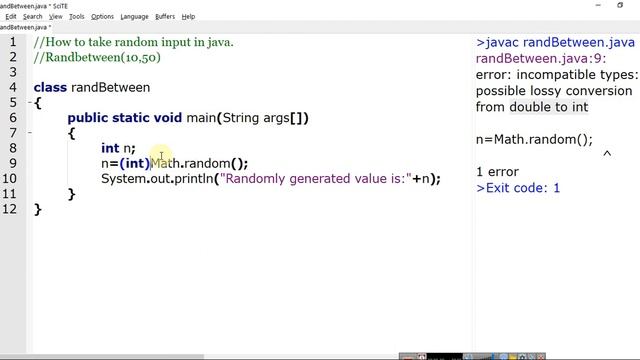Program - Random Input between two numbers in Java (like RANDBETWEEN Function of Excel) смотреть онлайн