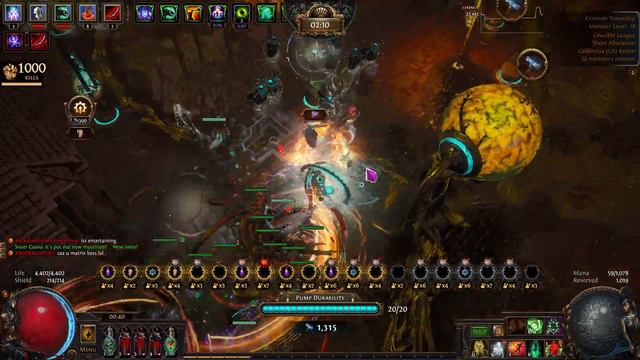 PoE[3.21] Red Blight map with Raskoril's Dancing Dervish with reverse knockback. смотреть онлайн