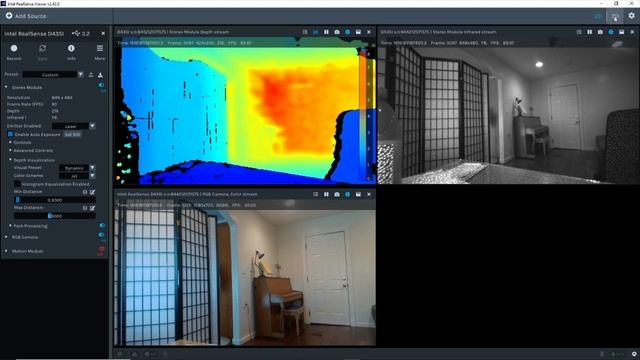 2D and 3D views in the Intel® RealSense™ Viewer смотреть онлайн