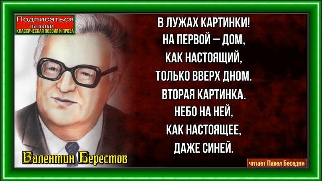 Картинки в лужах — Валентин Берестов —читает Павел Беседин смотреть онлайн