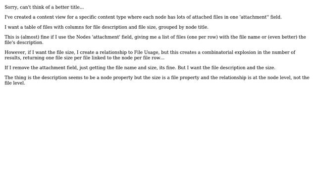 Drupal: Attachment node field vs. file fields in a content view смотреть онлайн