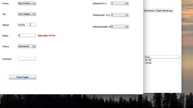 Airline Ticket Reservation GUI in JAVA смотреть онлайн