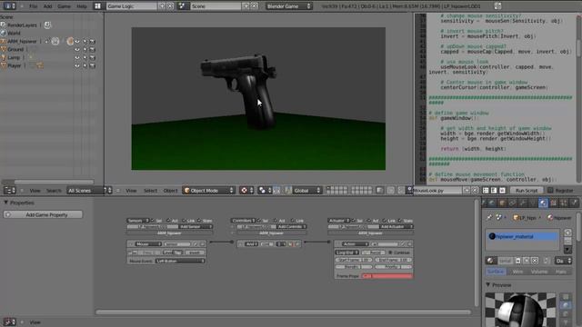 How to make an FPS in Blender 2.5: Tutorial 3 Part 1 смотреть онлайн