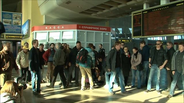 Оперный флешмоб САТОБ на ЖД вокзале смотреть онлайн