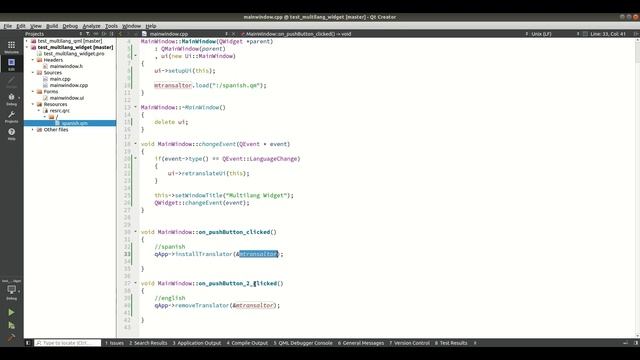 Qt Multilingual C++/Qt/QML/Widget смотреть онлайн