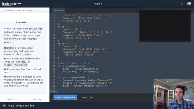 Codecademy Python - 4 - Dictionaries and Lists смотреть онлайн