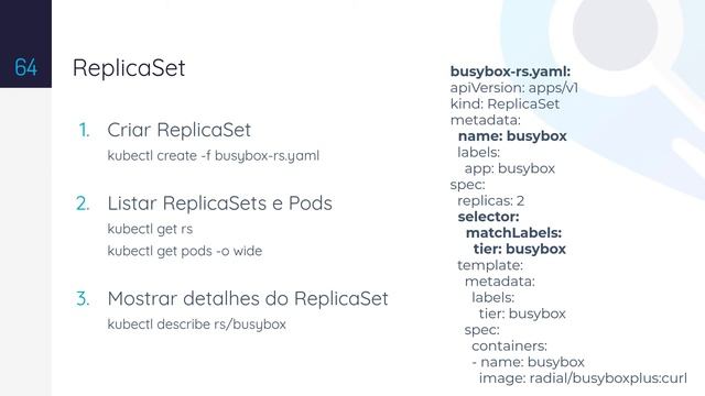 #07 ReplicaSet - Curso de Introdução ao Kubernetes смотреть онлайн