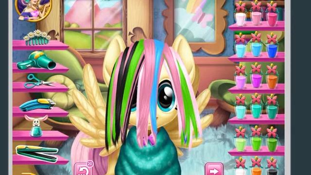 ИГРА ДЕЛАЕМ КРАСИВУЮ ПРИЧЕСКУ ПОНИ смотреть онлайн