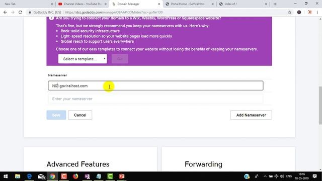 How To Connect GoDaddy Domain Name With Web Hosting Server | GoViralHost