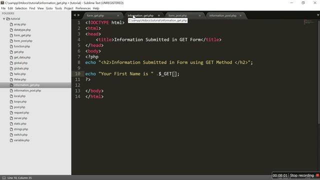 Form Handling in PHP смотреть онлайн