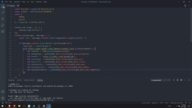 How to code a Discord.js Bot | Video 12 | Meme Command смотреть онлайн