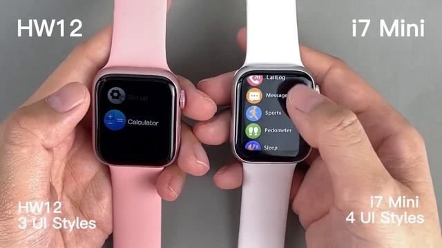 Series 7 IWO 7 Watch i7 Mini Compare to HW12 smart watch 41mm VS 40mm,which is the best Mini Watch? смотреть онлайн