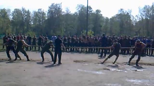 перетягивание каната в/ч 52531-42829 ВВС г.Щёлково... смотреть онлайн