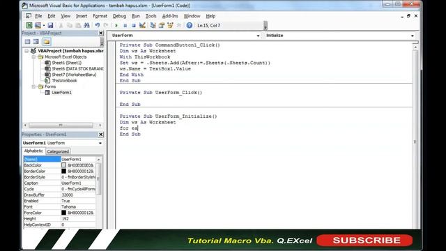 Cara Pilih Sheet Excel Melalui ComboBox Useform VbaMacro смотреть онлайн