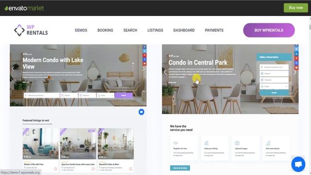 Тема для посуточной аренды недвижимости. WP Rentals Шаблон WordPress. Обзор. смотреть онлайн
