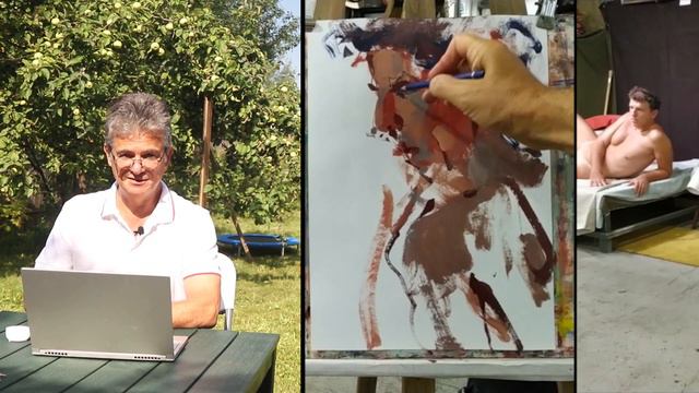 644 Дикость фиолетовая. (живопись в процессе) смотреть онлайн