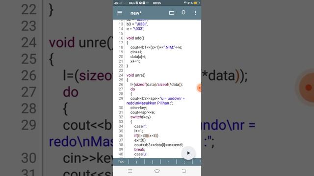 Program undo redo input data using stack C++ смотреть онлайн