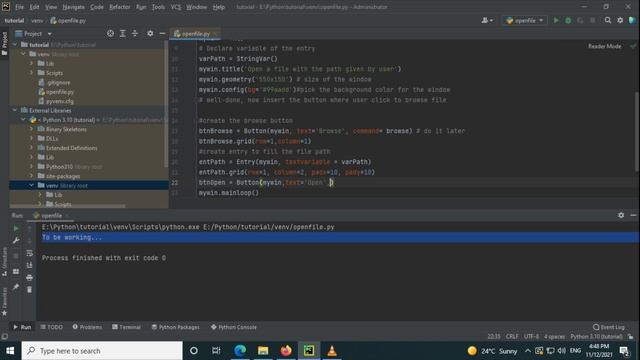 Gán đường dẫn File vào Entry và mở file|Assign File path to Entry and open File in Python смотреть онлайн