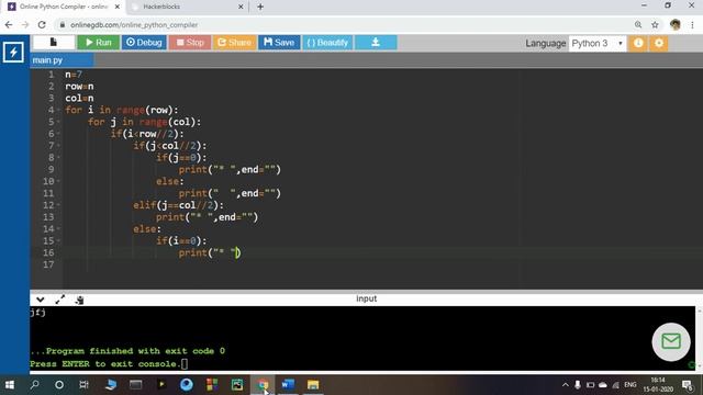 Swastik Pattern Printing Problem | Python | Zero to Hero смотреть онлайн