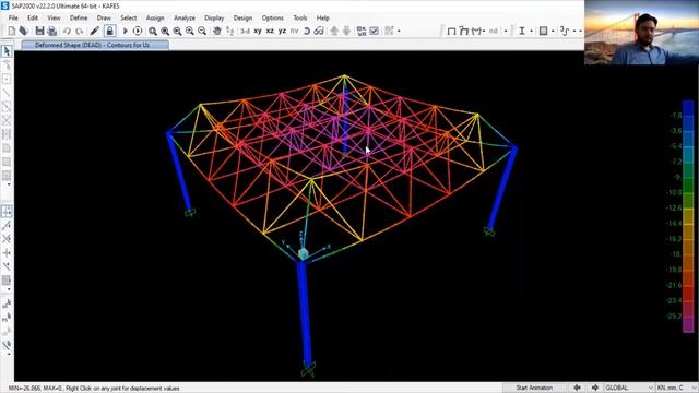 SAP2000 Eğitimi 16 Uzay Kafes 3D смотреть онлайн