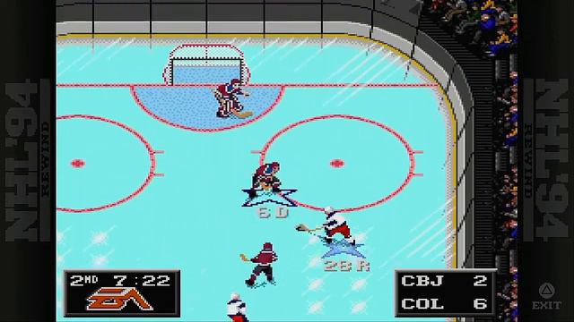 NHL 94 Rewind The Quest For Lord Stanley's Mug Game 9 VS Columbus Blue Jackets смотреть онлайн