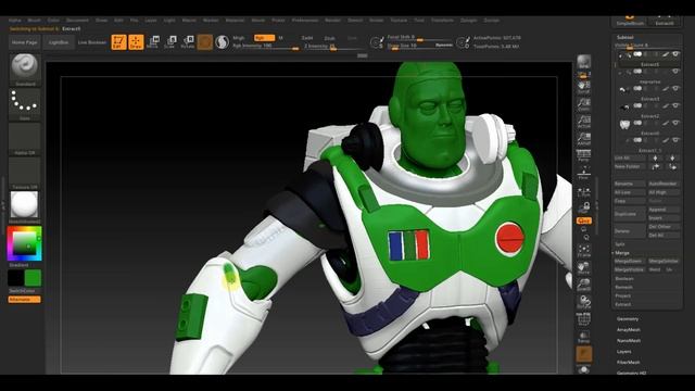 Zbrush 2019 Баз Лайтер покрасска смотреть онлайн