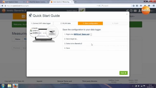 Testo Saveris 2 - Guía rápida de inicio | Be sure. Testo смотреть онлайн