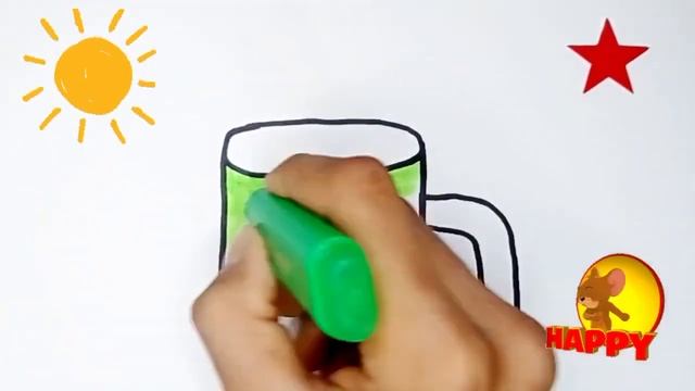 Рисуем детскую мебель для дома. / Drawing a picture of household furniture for children смотреть онлайн