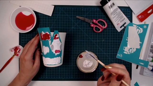 Рисунок на чашке своими руками! Роспись акриловыми красками! смотреть онлайн