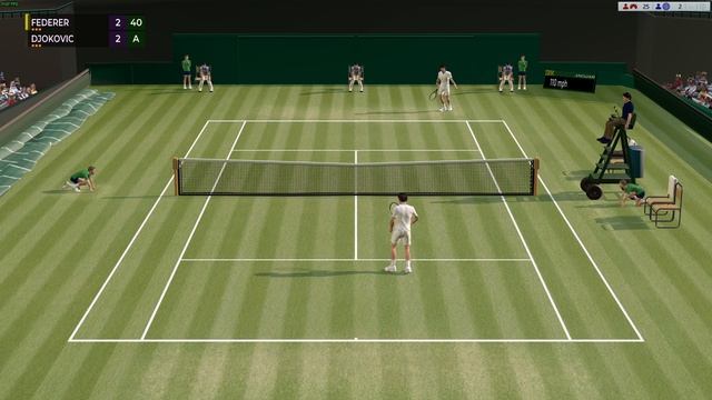 FULL ACE TENNIS SIMULATOR 2021 WIMBLEDON - Federer vs. Djokovic - The Most Realistic Tennis Game смотреть онлайн