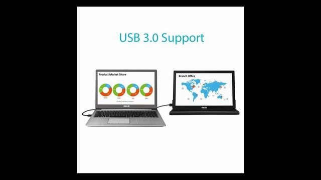 ASUS MB169B+ usb external monitor for laptop or pc смотреть онлайн