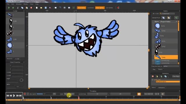 как сделать анимацию в Spriter.ProI основное введениеIмонтаж смотреть онлайн