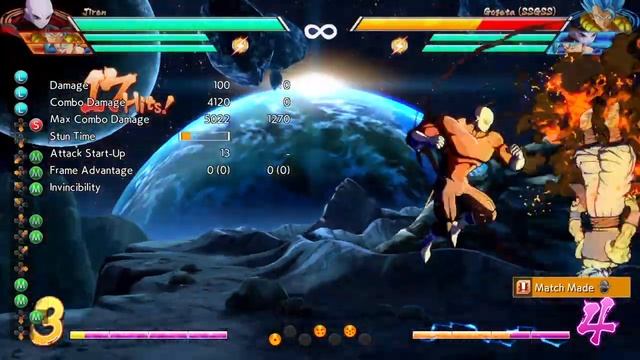DRAGON BALL FighterZ - Jiren Corner Combo_2L Start смотреть онлайн
