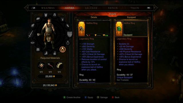 Diablo 3 How 2 MakeThe Best Hellfire Ring (Xbox 360)
