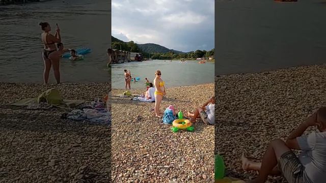 Архипо- Осиповка. Пляж возле реки Вулан. Гора Крокодил. смотреть онлайн