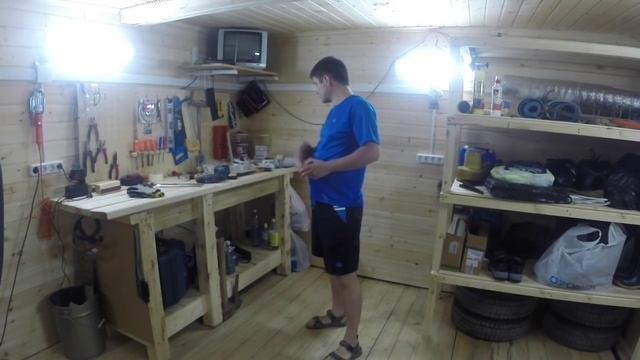 Мой гараж своими руками: размеры стеллажа и верстака смотреть онлайн