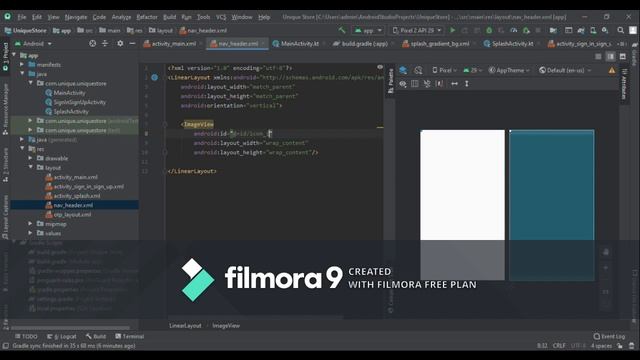 E - Commerce Application In Android Using Kotlin || Part 3 || Drawer Layout смотреть онлайн