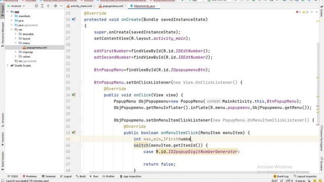 Popup menu and Random Number Generator смотреть онлайн