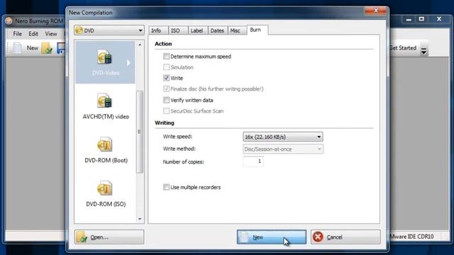 The easiest way to record a disk with Nero Burning ROM смотреть онлайн