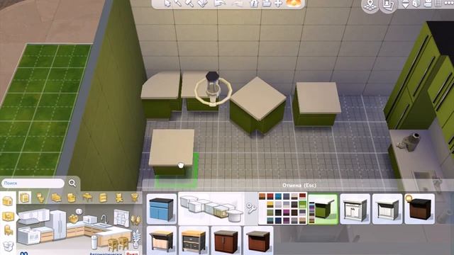 The Sims 4 : Видеоурок "Как ставить круглые кухонные тумбы" смотреть онлайн