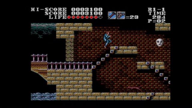 Vampire: Master of Darkness. Title Screen and Gameplay. смотреть онлайн