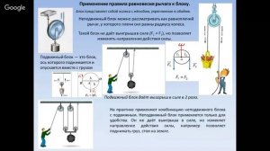Физика 7 класс 33-34 недели. Момент сил. Золотое правило механики. КПД.