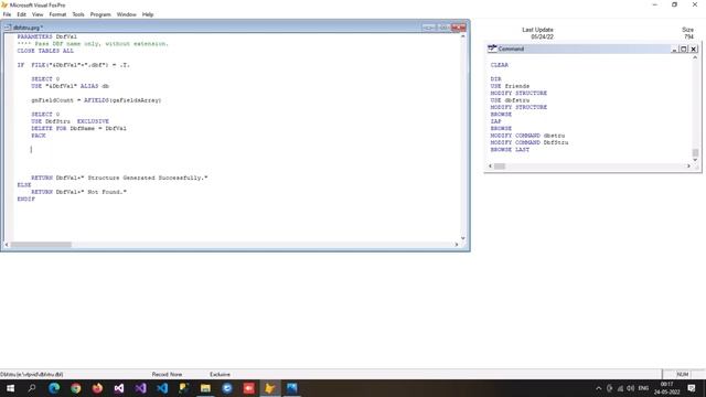 VFP Extract DBF Field structure to DBF File | Save Dbf Field Structure to Dbf vfp смотреть онлайн