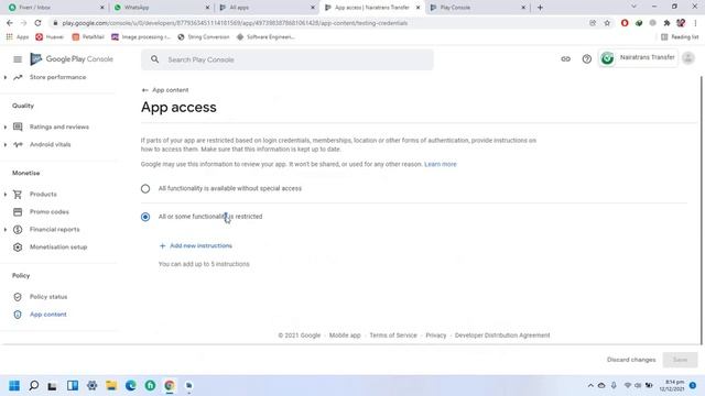 Not adhering to Google Play Developer Programme Policies | Provide instructions for app access смотреть онлайн