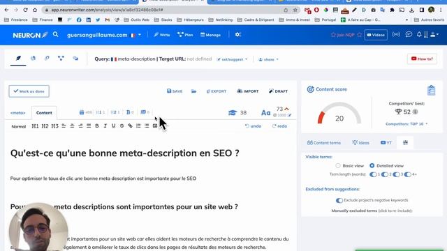 Neuron Writer : développez une stratégie de contenus 100% optimisés SEO (test et avis) смотреть онлайн